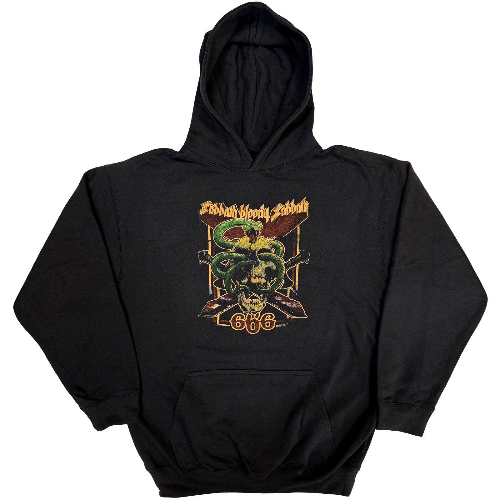 Black Sabbath Unisex Pullover Hoodie: Bloody Sabbath 666 (Black)