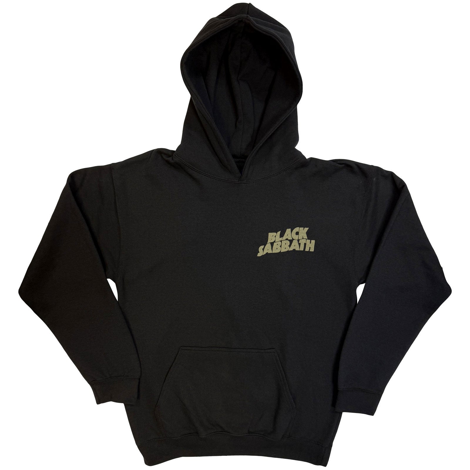 Black Sabbath Unisex Pullover Hoodie: Pocket Logo US Tour '78 (Back Print) (Black)