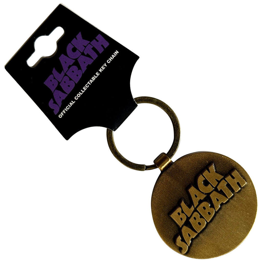 Black Sabbath Keychain: 3D Wavy Logo (Double Sided)