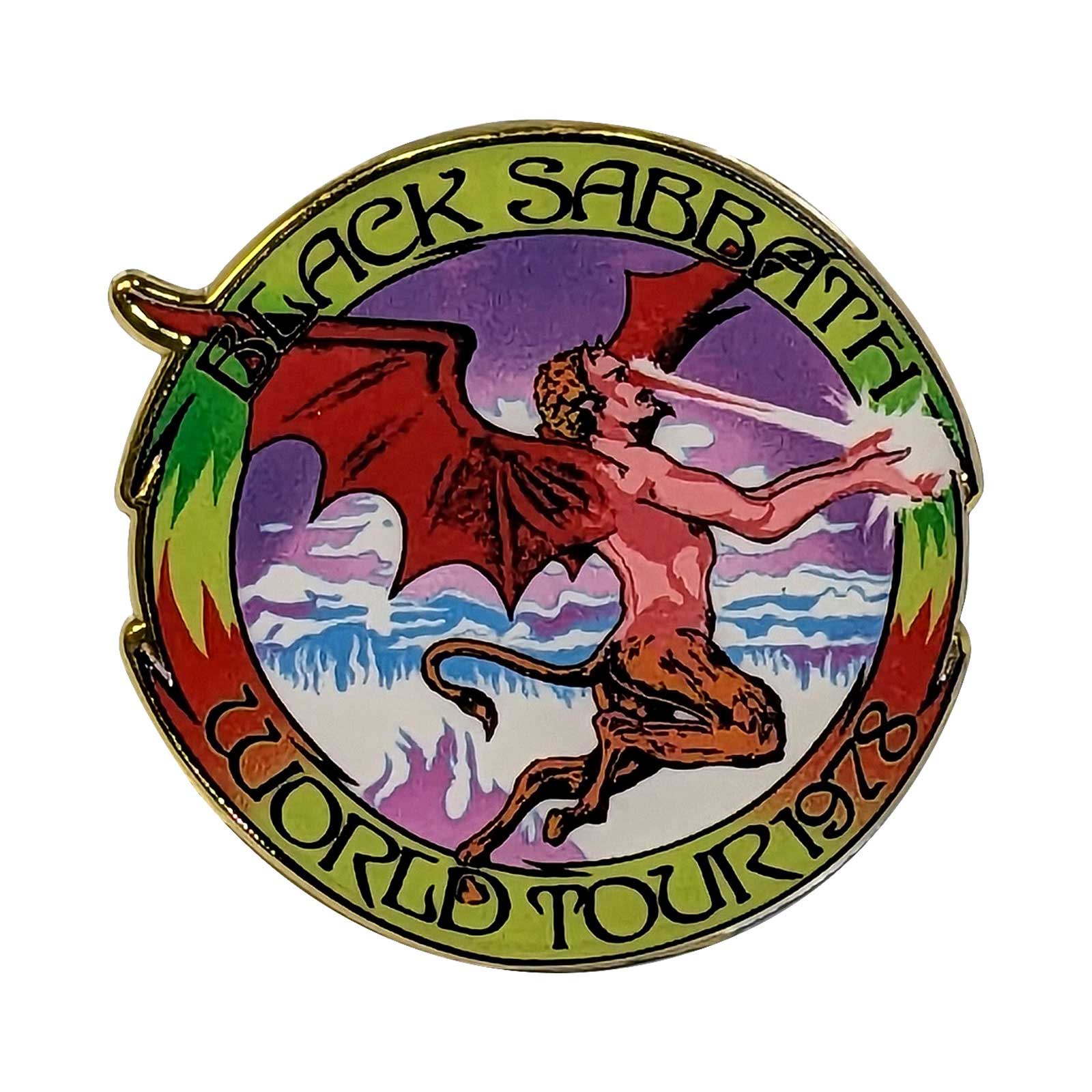 Black Sabbath Pin Badge: World Tour 1978