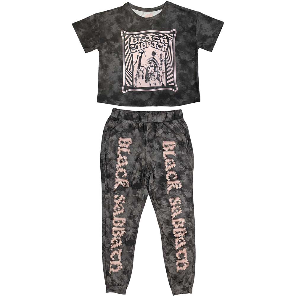 Black Sabbath Ladies Pyjamas: Psycho (Charcoal Grey)