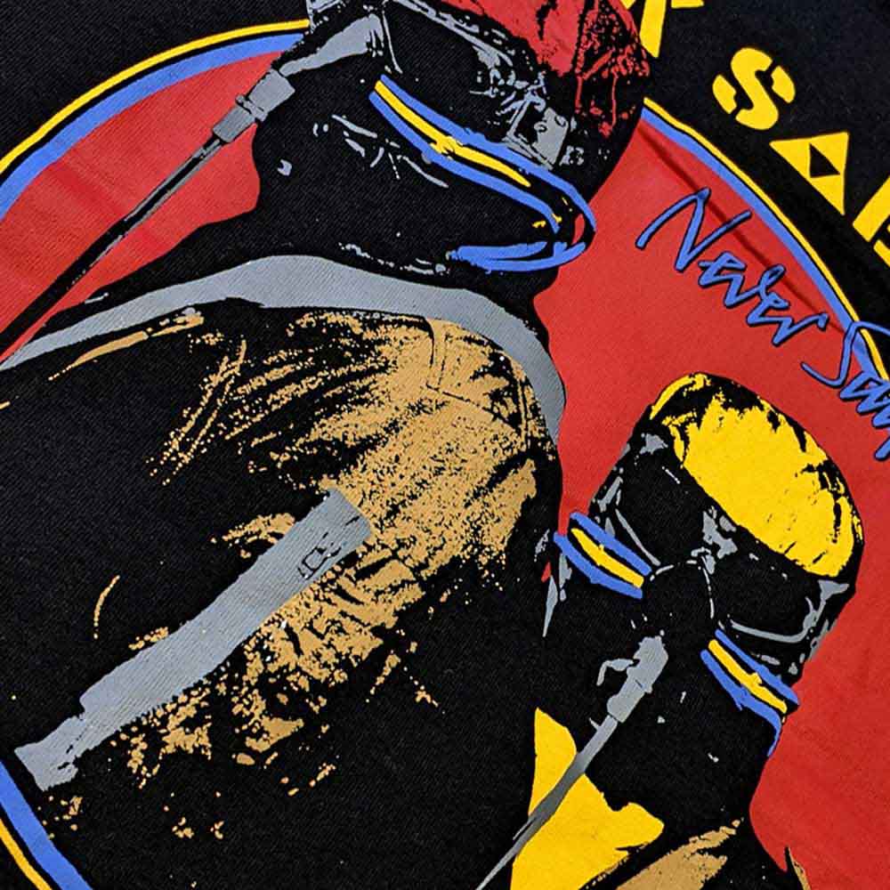 Black Sabbath Unisex Ringer T-Shirt: Never Say Die (Black & Orange)