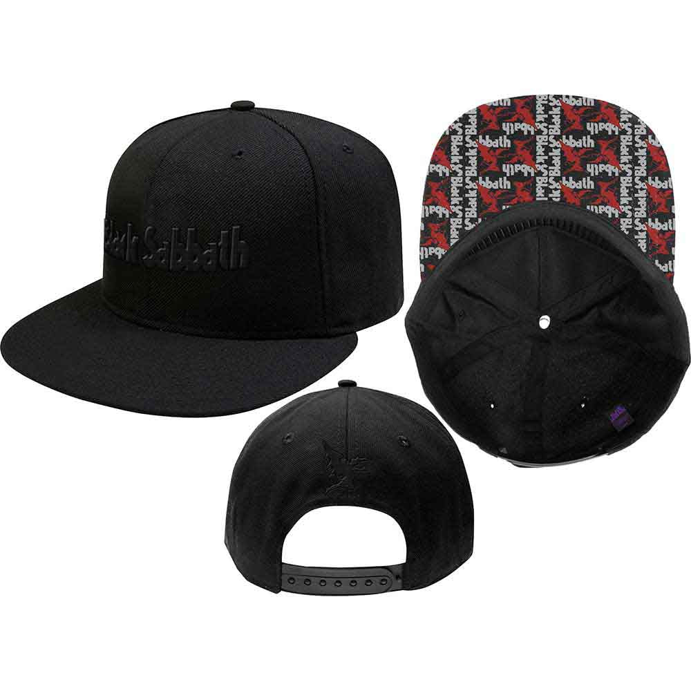Black Sabbath Unisex Snapback Cap: Logo & Demon (Black)