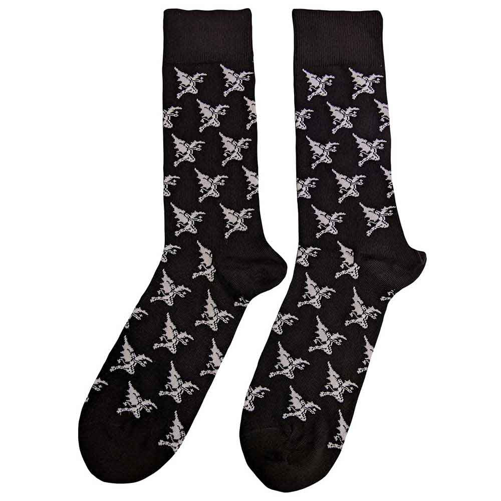 Black Sabbath Unisex Ankle Socks: Demon Pattern (Black) (UK Size 7 - 11)