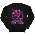 Black Sabbath Unisex Sweatshirt: Neon Pink Henry (Black) (Oversized)
