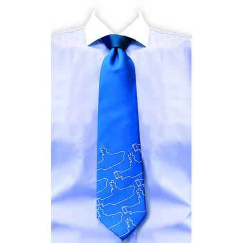 The Beatles Unisex Silk Neck Tie: Yellow Submarine (Royal Blue)