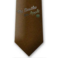 The Beatles Unisex Silk Neck Tie: On Apple Burnt (Umber Brown)