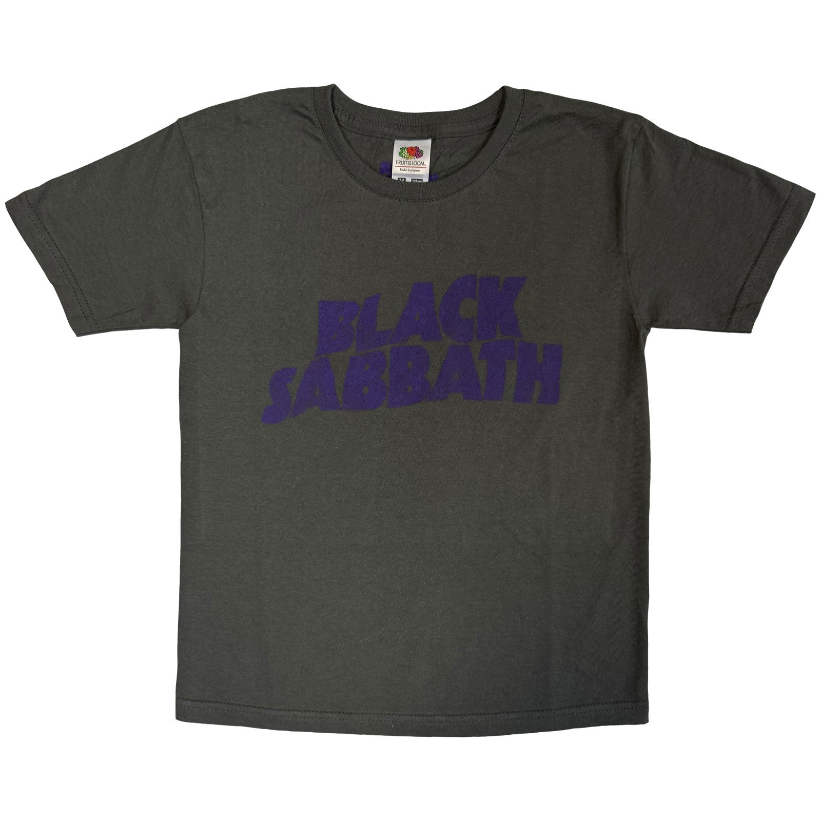 Black Sabbath Kids T-Shirt: Wavy Logo (Charcoal Grey)