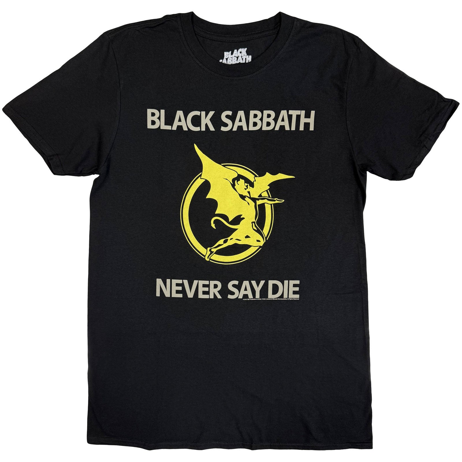 Black Sabbath Unisex T-Shirt: Never Say Die (Black)