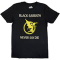 Black Sabbath Unisex T-Shirt: Never Say Die (Black)