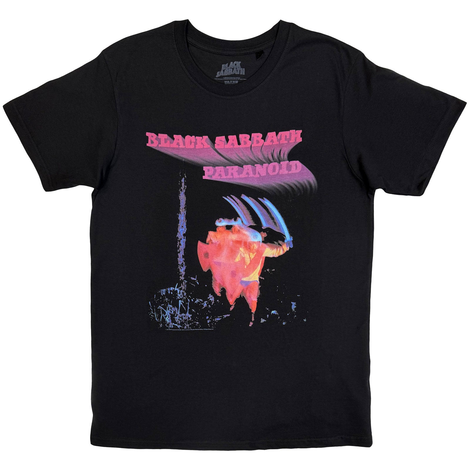 Black Sabbath Unisex T-Shirt: Paranoid Motion Trails (Black)