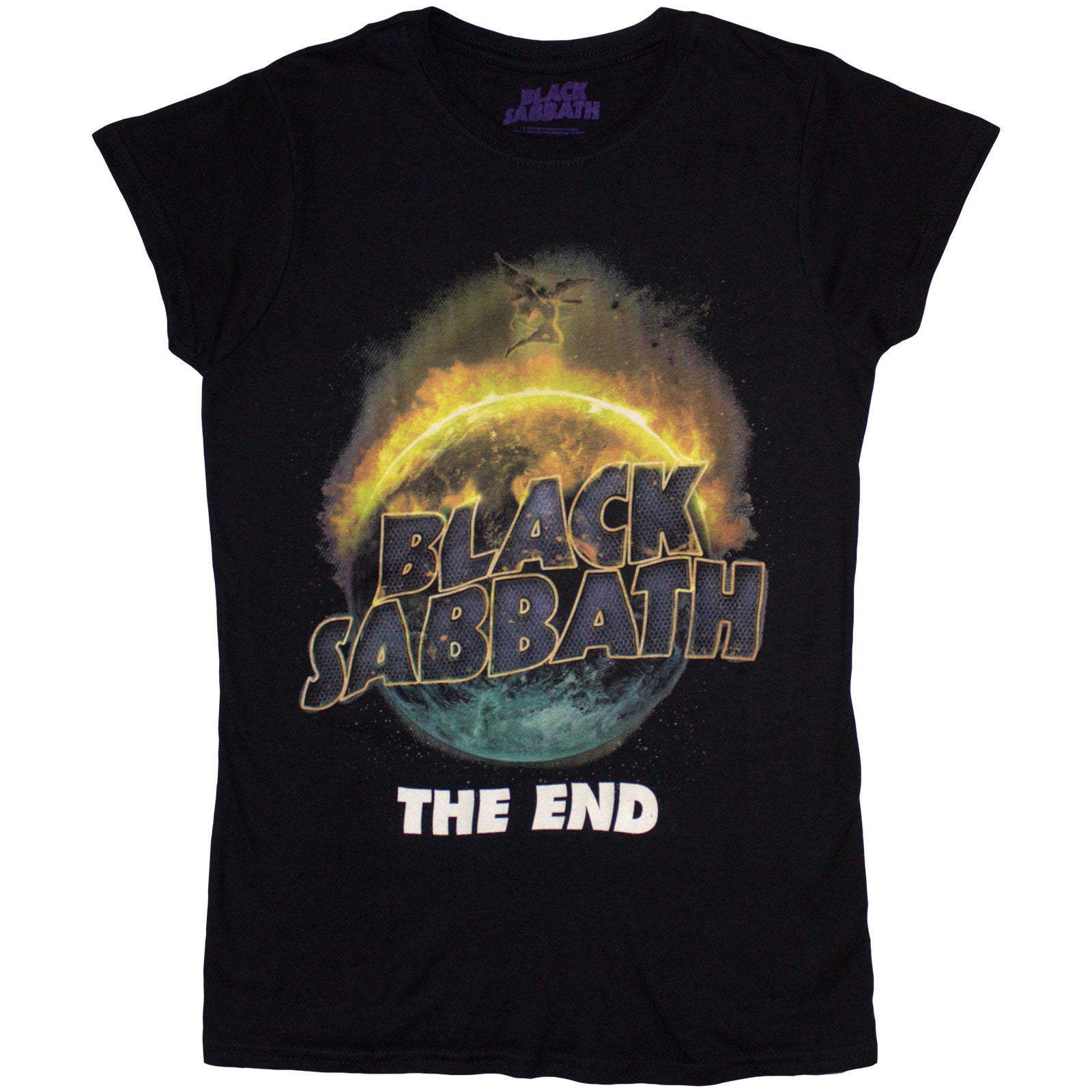 Black Sabbath Ladies T-Shirt: The End (Black)