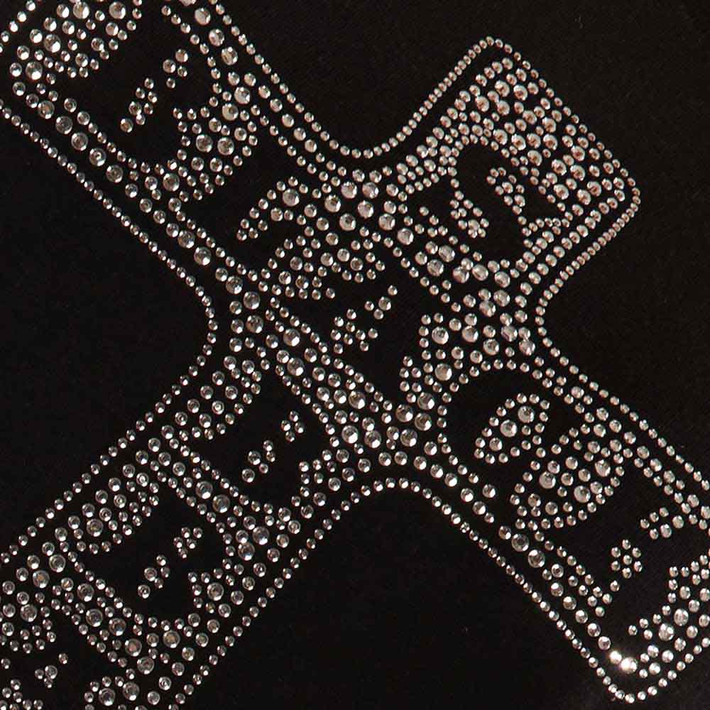 Black Sabbath Unisex T-Shirt: Cross (Black) (Embellished)