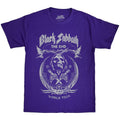 Black Sabbath Unisex T-Shirt: The End Mushroom Cloud (Purple)