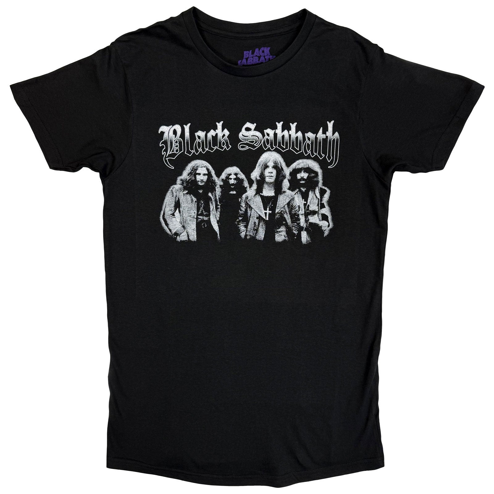 Black Sabbath Unisex T-Shirt: Greyscale Group (Black)
