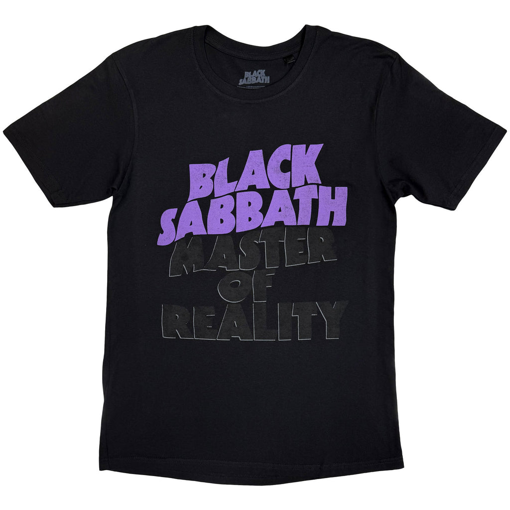 Black Sabbath Unisex T-Shirt: Masters of Reality Album (Black) (Back Print)