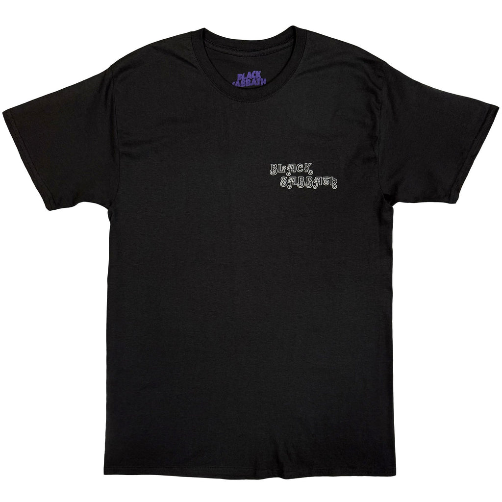 Black Sabbath Unisex T-Shirt: Debut Album (Black) (Back Print)