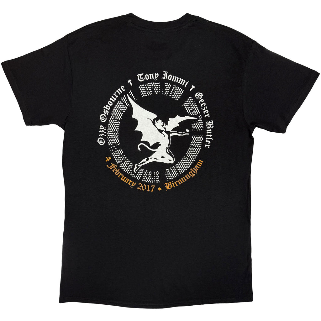 Black Sabbath Unisex T-Shirt: The End Demon (Black) (Back Print)