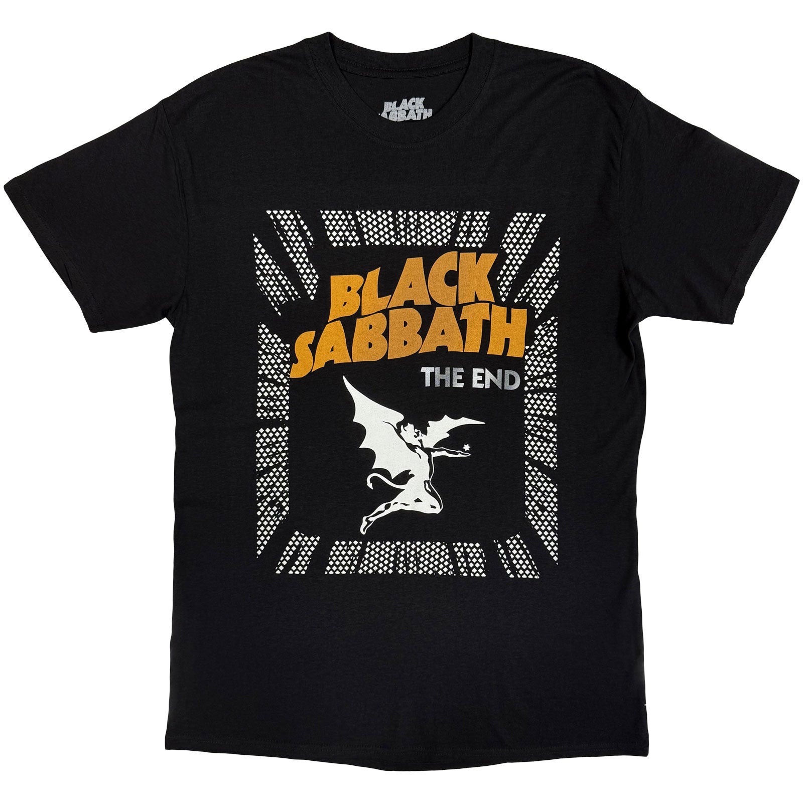 Black Sabbath Unisex T-Shirt: The End Demon (Black) (Back Print)