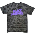 Black Sabbath Unisex T-Shirt: Wavy Logo (Black) (Wash Collection)