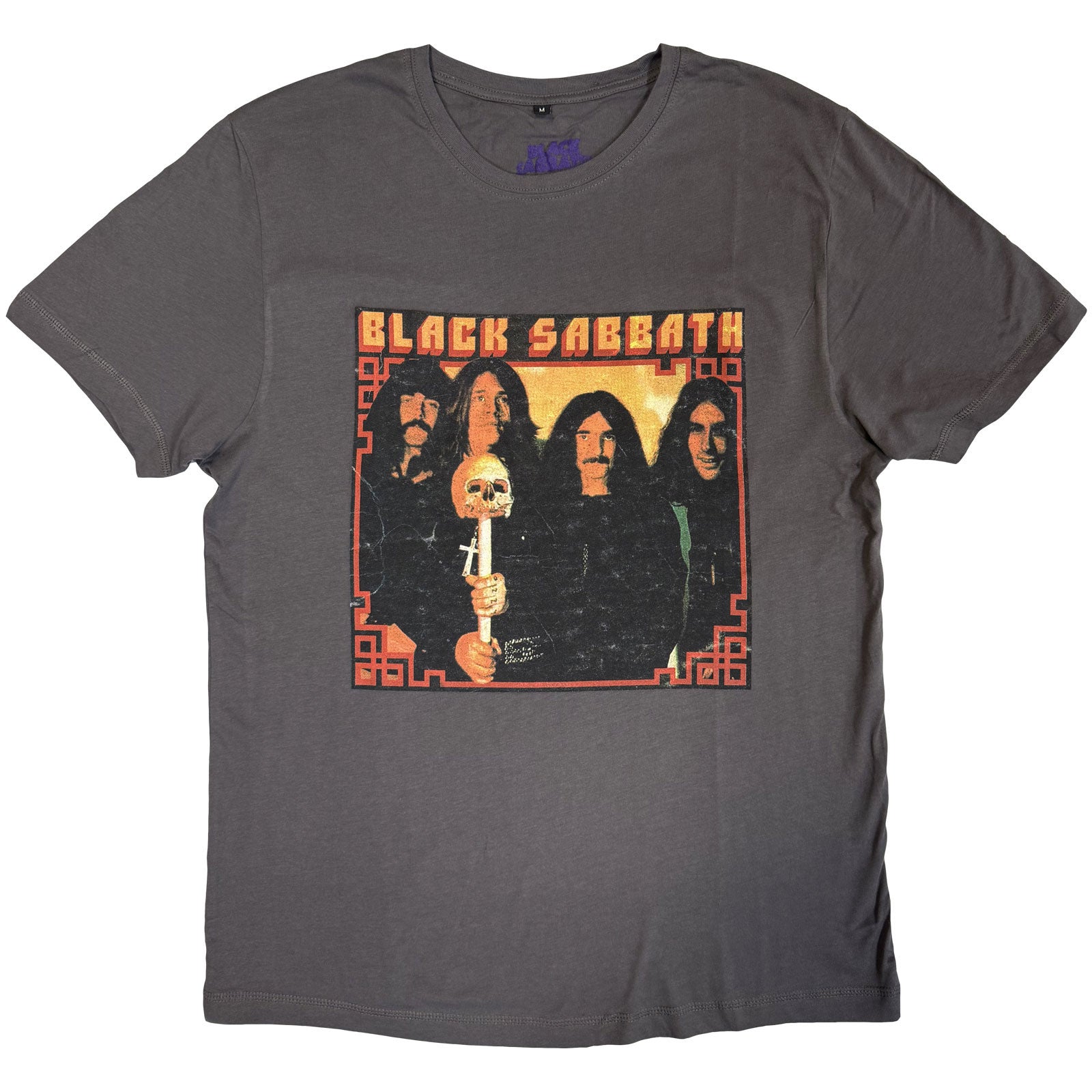 Black Sabbath Unisex T-Shirt: Japan Photo (Charcoal Grey)