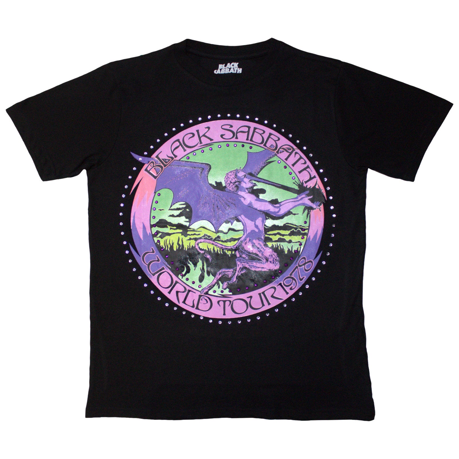 Black Sabbath Kids T-Shirt: Tour '78 (Black) (Embellished)