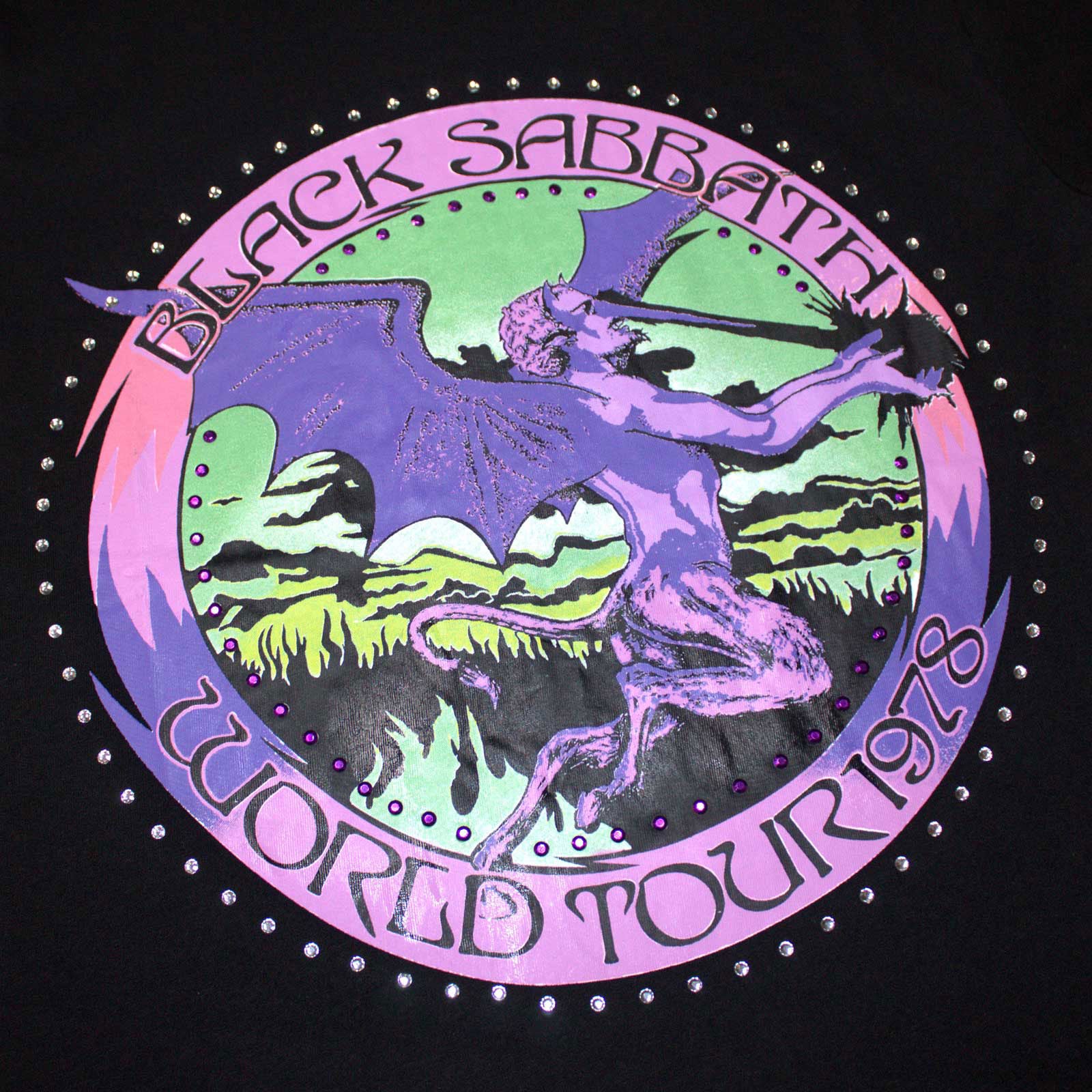 Black Sabbath Kids T-Shirt: Tour '78 (Black) (Embellished)