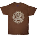 Black Sabbath Unisex T-Shirt: Henry Pyramid Emblem (Chocolate Brown)