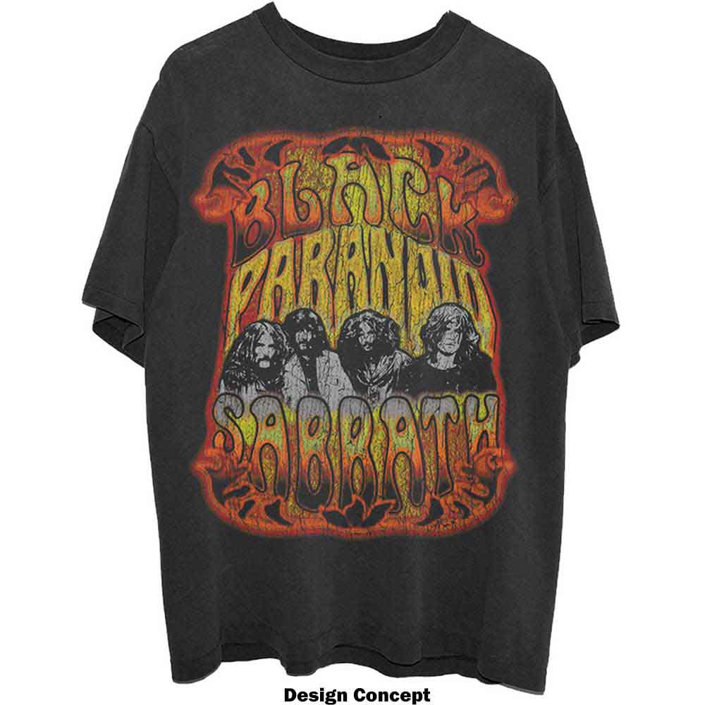 Black Sabbath Unisex T-Shirt: Paranoid Psych (Black)