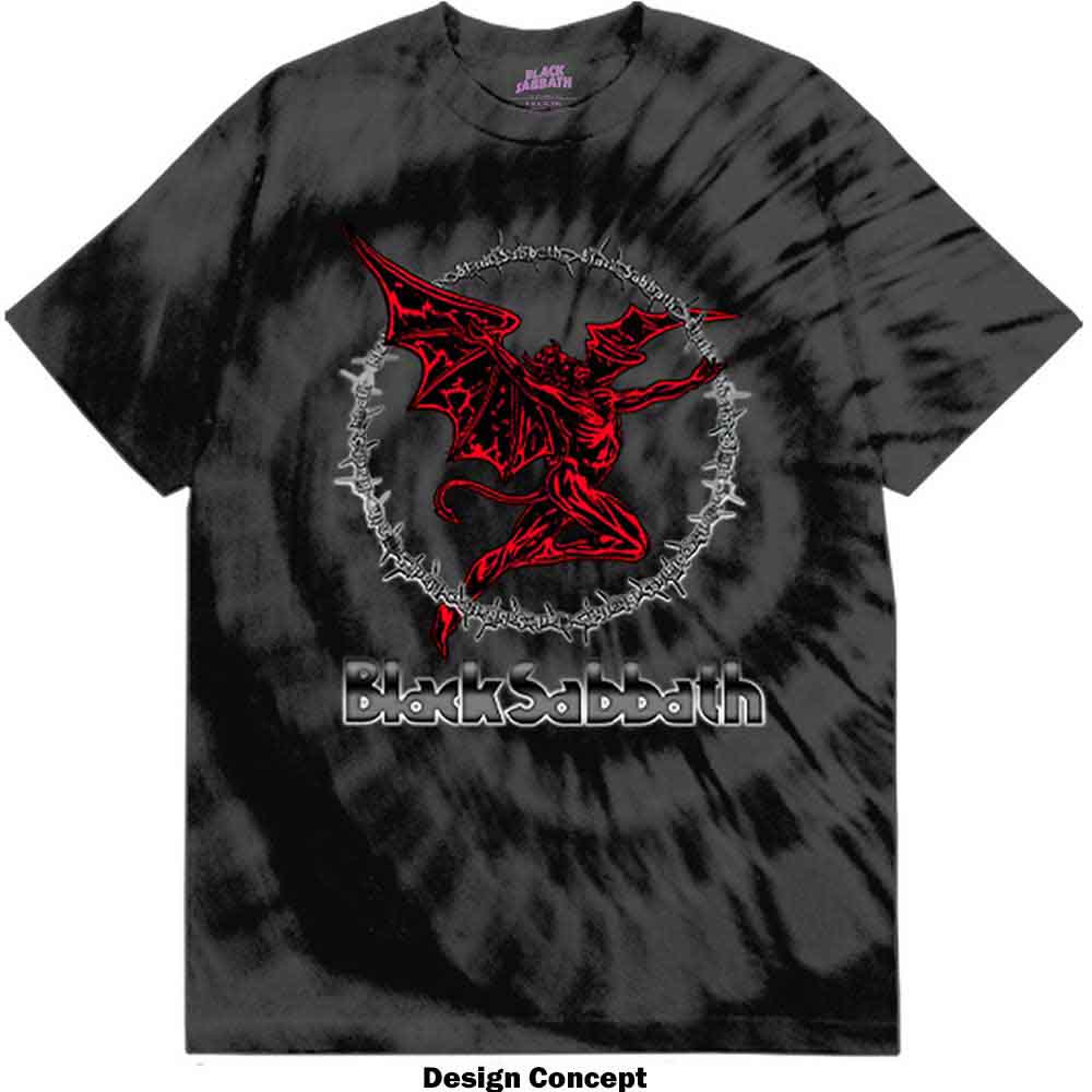 Black Sabbath Unisex T-Shirt: Red Henry (Black) (Wash Collection)