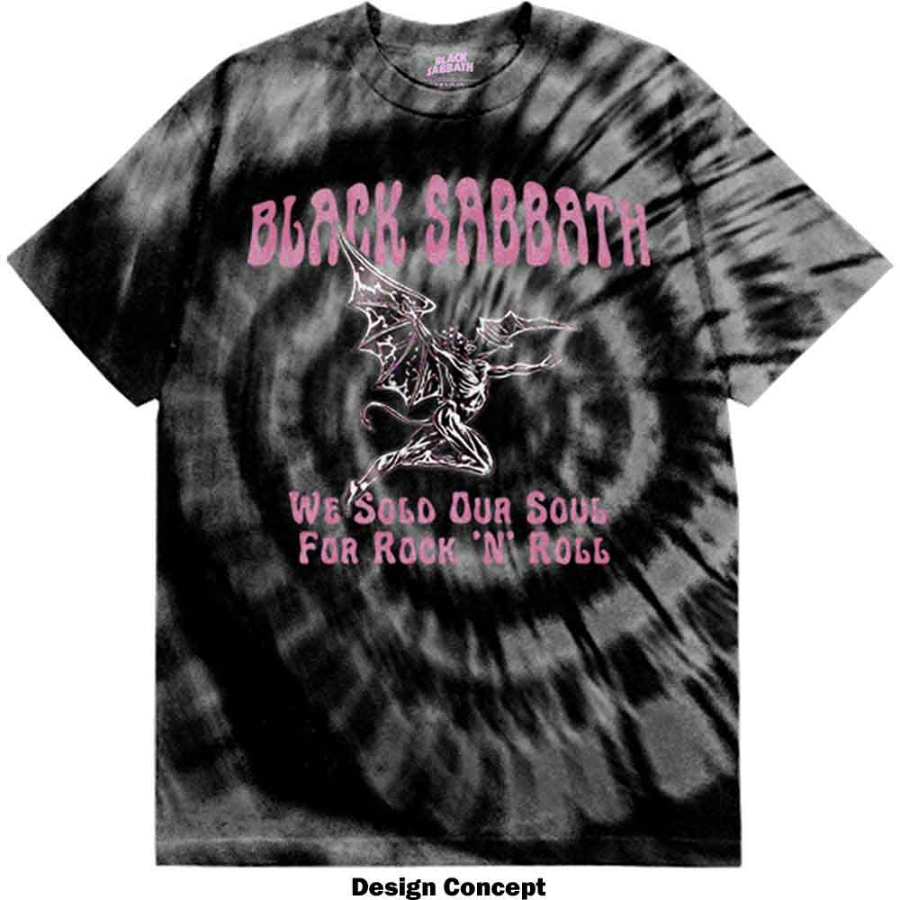 Black Sabbath Unisex T-Shirt: We Sold Our Soul For Rock N' Roll (Black) (Wash Collection)