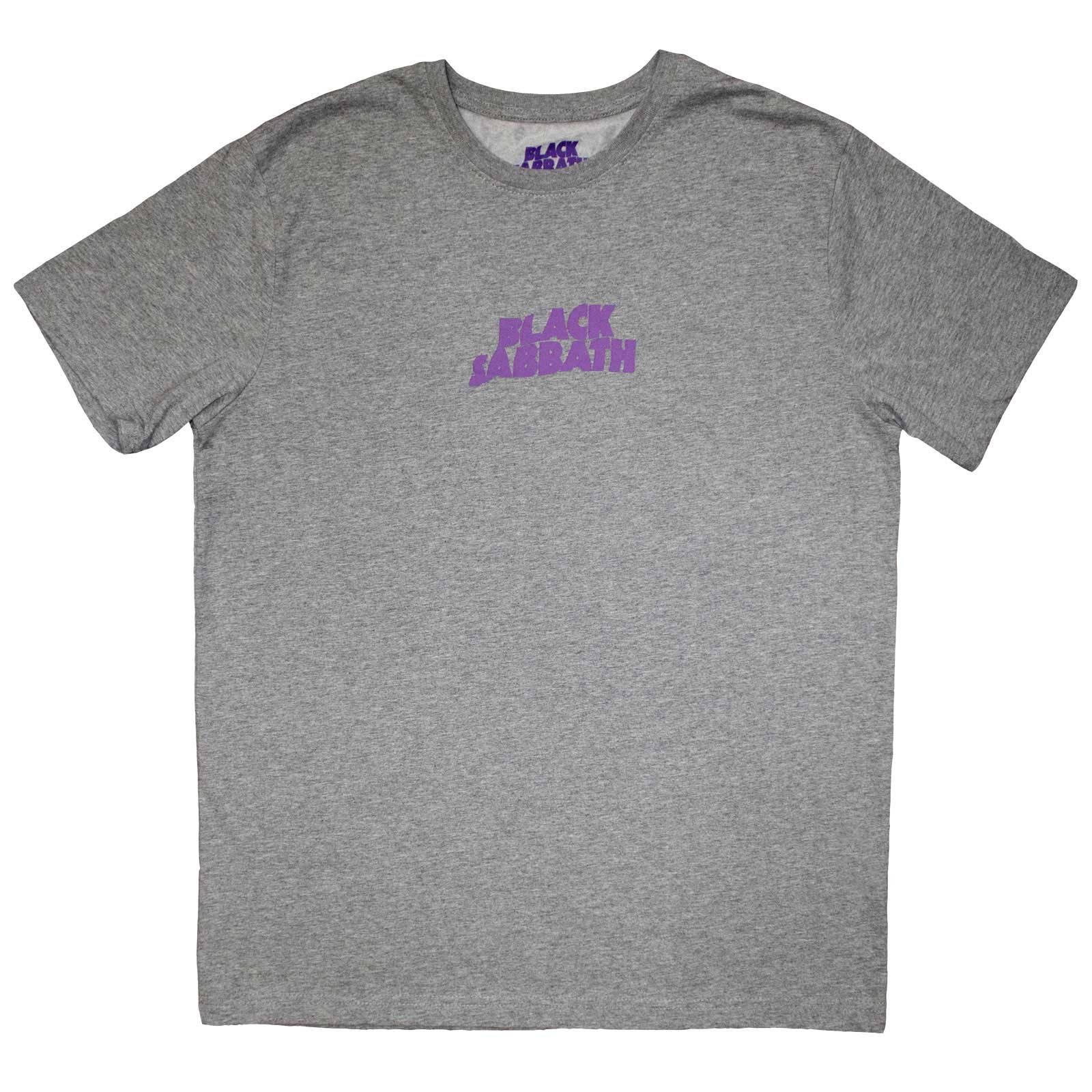 Black Sabbath Unisex T-Shirt: Mini Wavy Logo (Grey)
