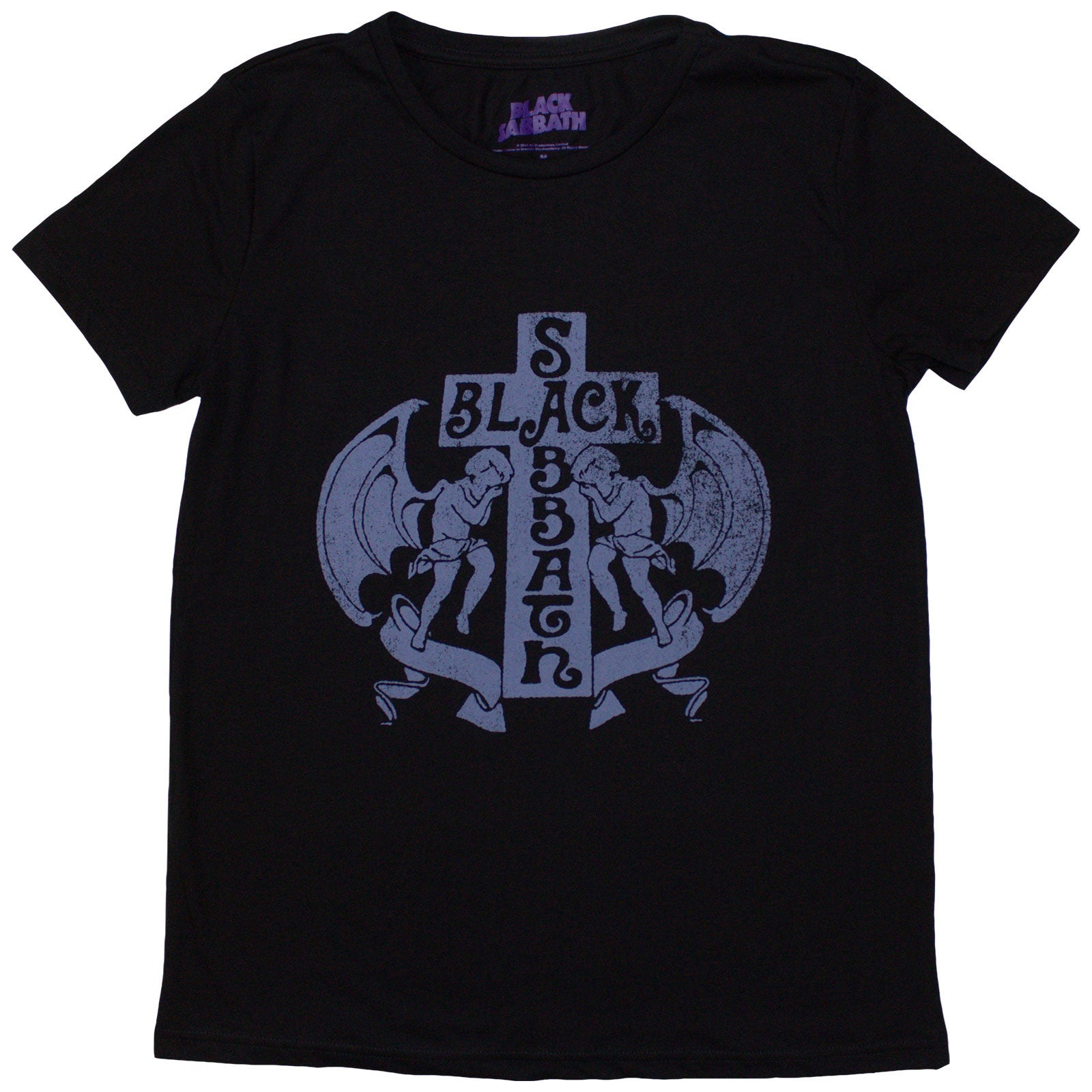 Black Sabbath Ladies T-Shirt: Angels (Black)