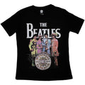 The Beatles Ladies T-Shirt: Sgt Pepper (Black)