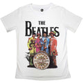 The Beatles Ladies T-Shirt: Sgt Pepper (White)