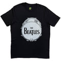 The Beatles Unisex T-Shirt: Drum Black Caviar (Black) (Embellished)