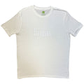 The Beatles Unisex T-Shirt: Drop T Black-On-Black (White) (Hi-Build)