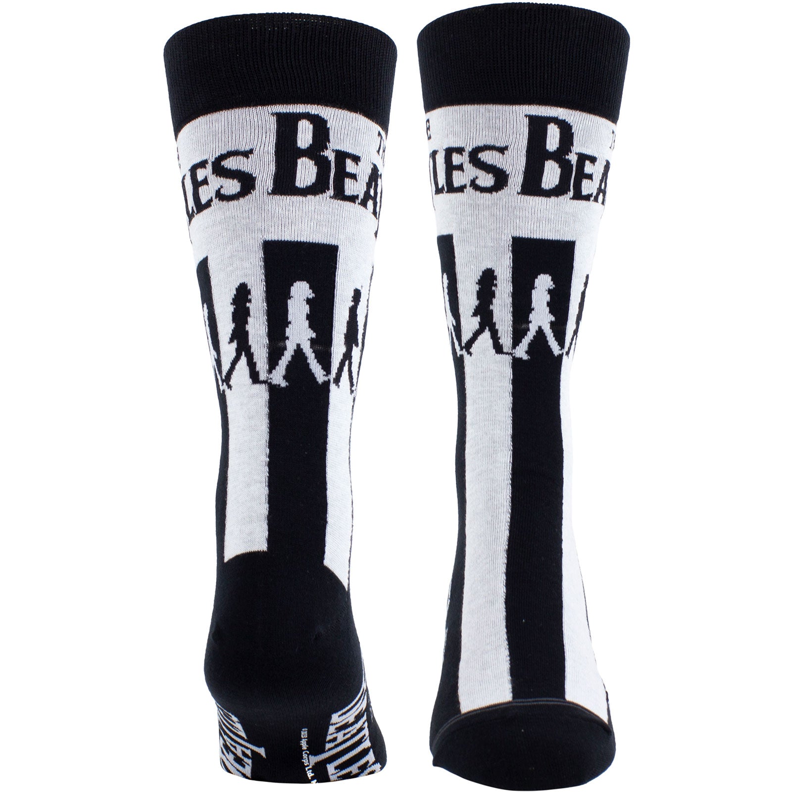 The Beatles Unisex Crew Socks: Abbey Road Crossing (Black)  (UK Size 6.5 - 11)