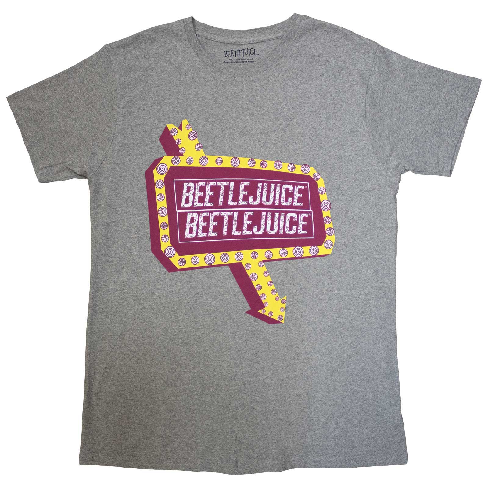 Beetlejuice Unisex T-Shirt: Beetlesign (Grey)
