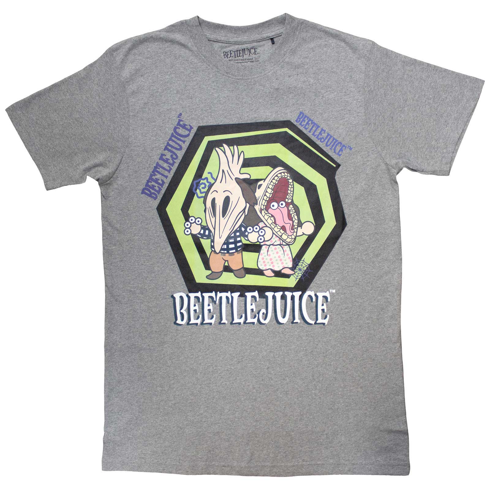 Beetlejuice Unisex T-Shirt: Spiral (Grey)