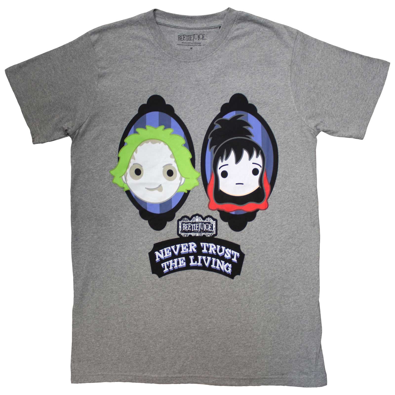 Beetlejuice Unisex T-Shirt: Never Trust The Living (Grey)