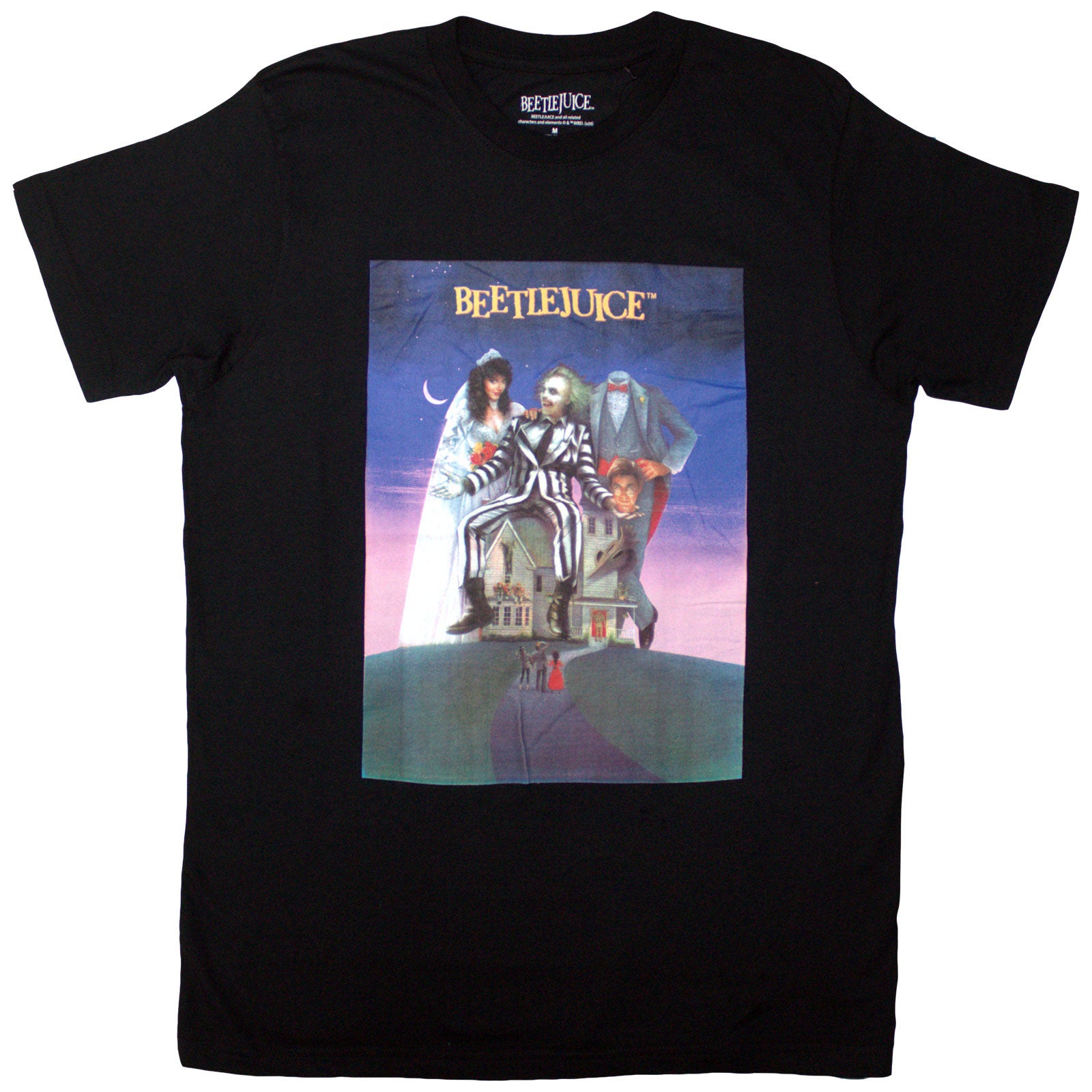 Beetlejuice Unisex T-Shirt: Movie Poster (Black)