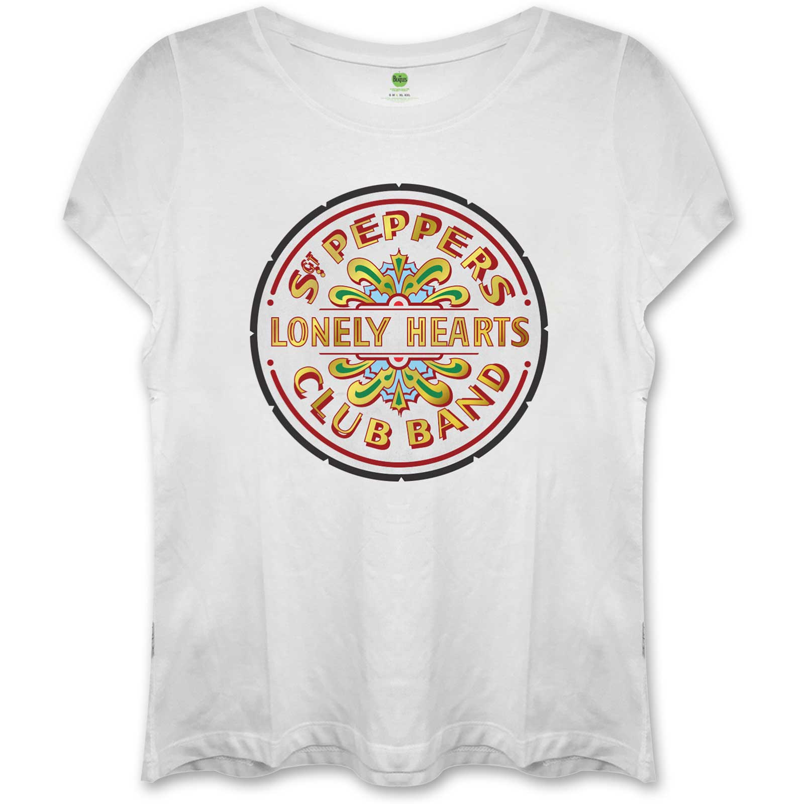 The Beatles Ladies T-Shirt: Sgt Pepper (White) (Fitted)