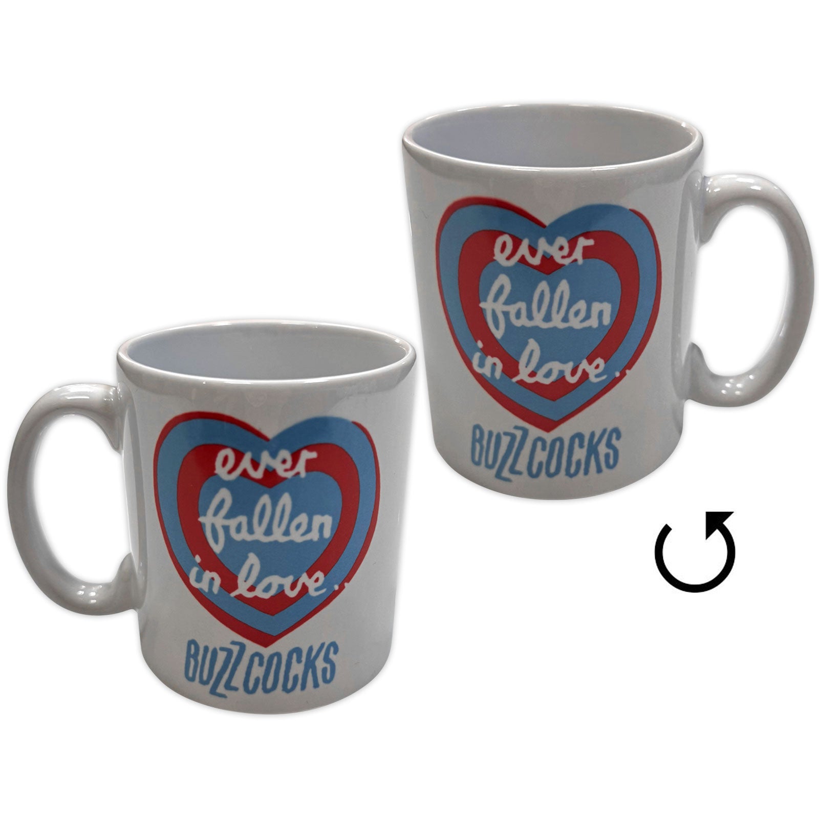 Buzzcocks Unboxed Mug: Even Fallen With Love (White) (Back Print)