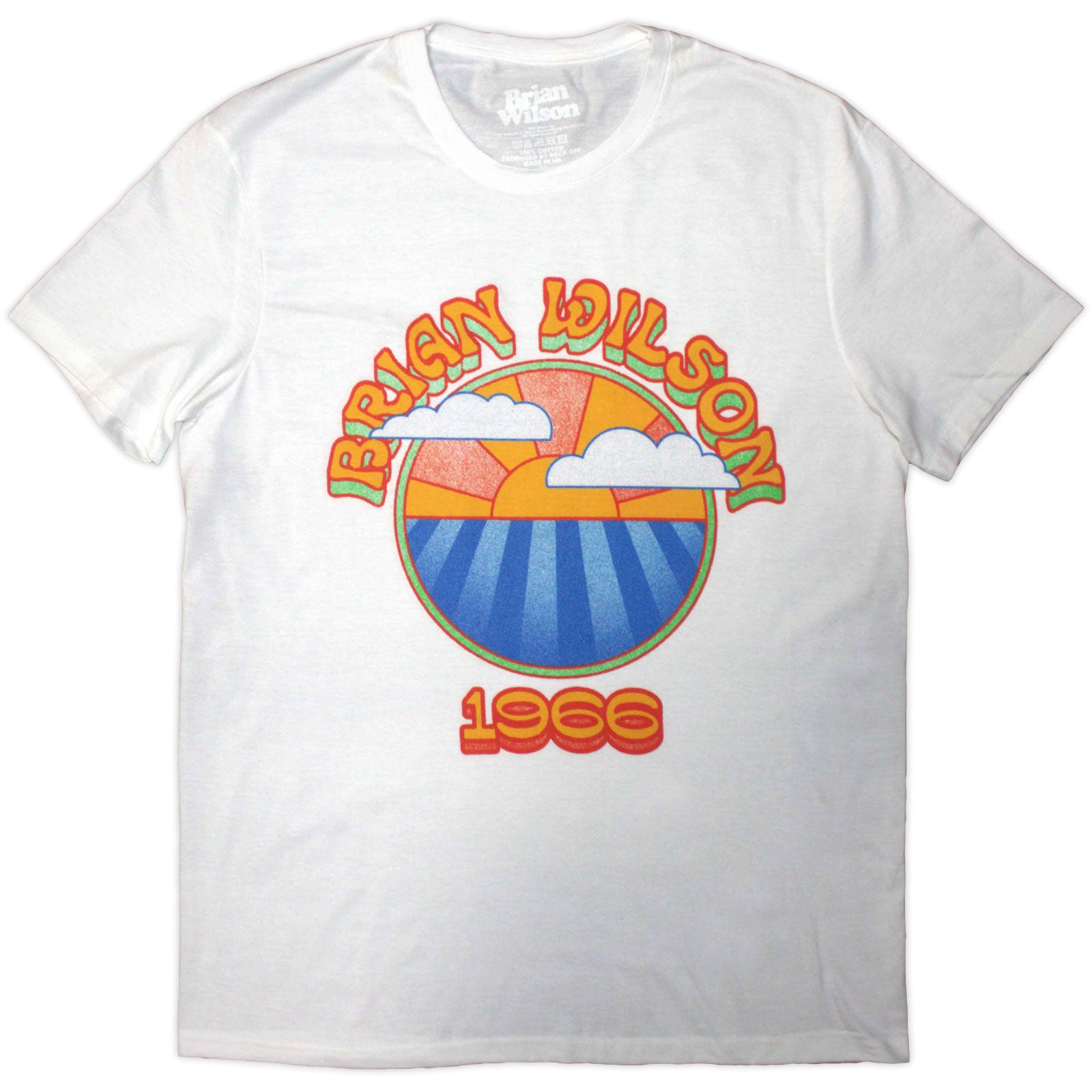 Brian Wilson Unisex T-Shirt: Sunrise 1966 (White)