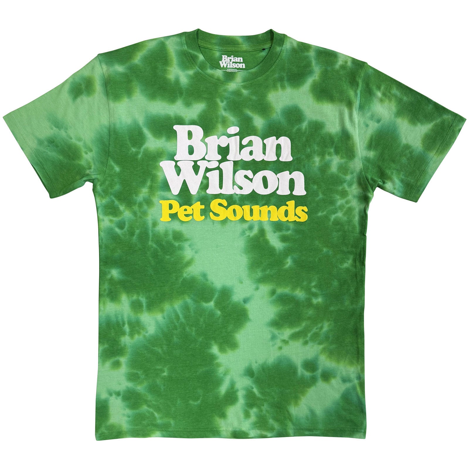 Brian Wilson Unisex T-Shirt: Pet Sounds '66 (Green) (Back Print & Wash Collection)