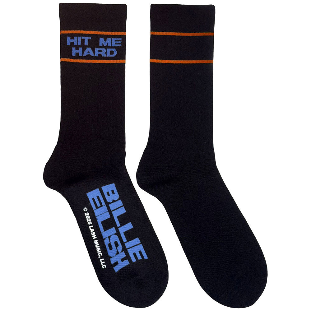 Billie Eilish: Hit Me Hard & Soft Unisex Terry Socks (Black) (UK Size 4 - 7)