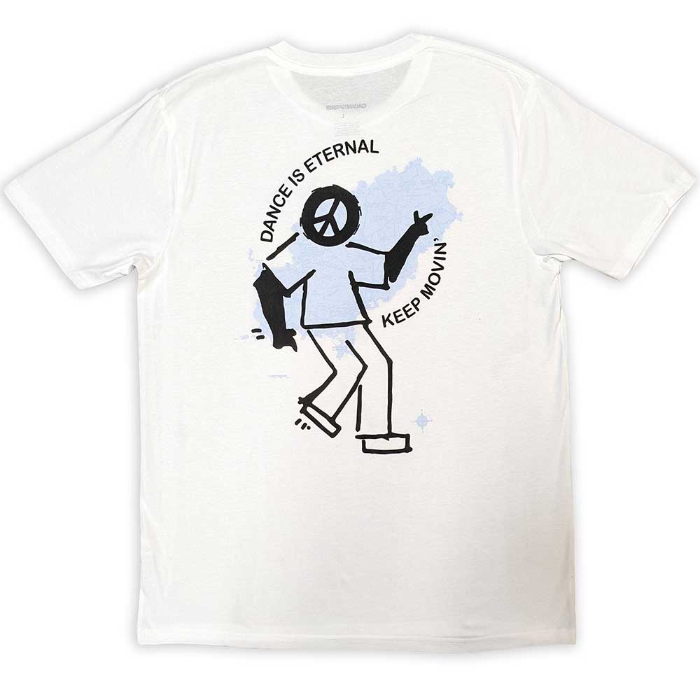 Calvin Harris Unisex T-Shirt: Dance Eternal (White) (Back Print & Ex-Tour)