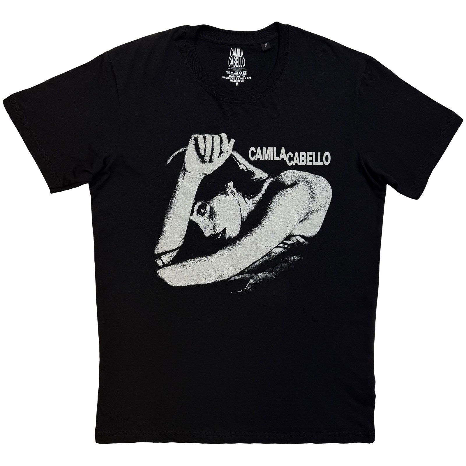 Camila Cabello Unisex T-Shirt: Logo & Pose (Black)