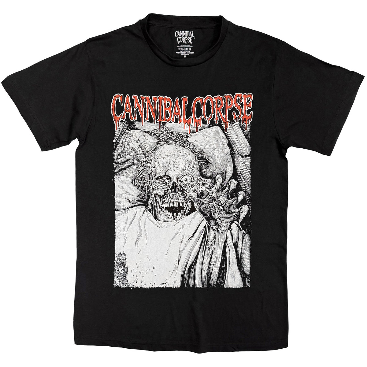 Cannibal Corpse Unisex T-Shirt: Rotting Coffin (Black)